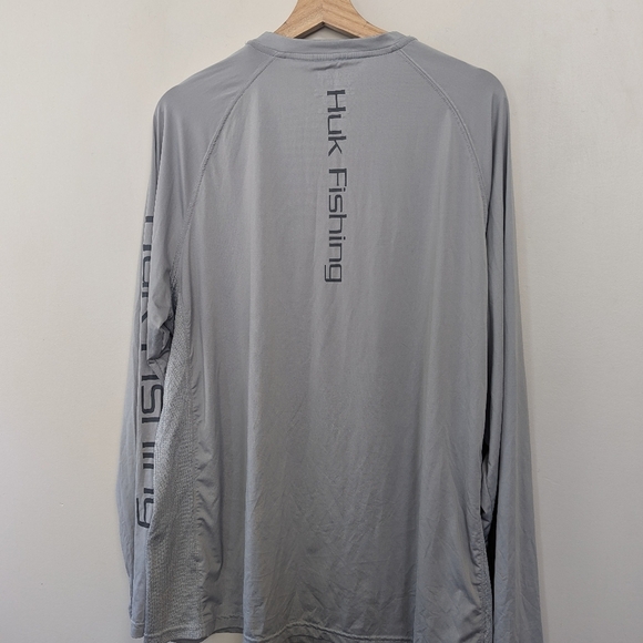 Huk Fishing Pursuit Performance Crew Long Sleeve Shirt - Picture 7 of 11